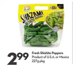 Longo's Fresh Shishito Peppers offer