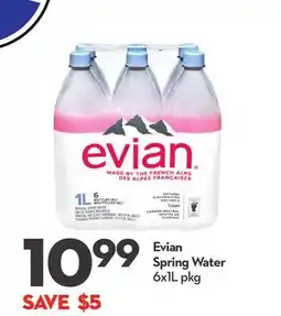 Longo's Evian Spring Water offer