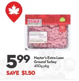 Longo's Hayter's Extra Lean Ground Turkey offer