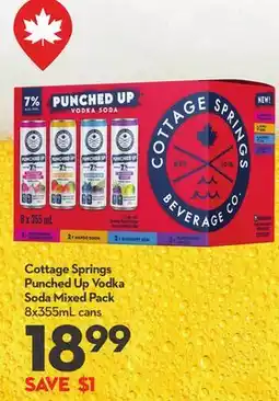 Longo's Cottage Springs Punched Up Vodka Soda Mixed Pack offer