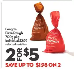 Longo's Longo's Pizza Dough offer