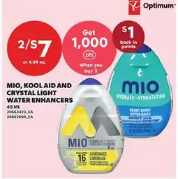Loblaws MIO, KOOL AID AND CRYSTAL LIGHT WATER ENHANCERS offer