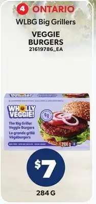 Loblaws WLBG BIG GRILLERS VEGGIE BURGERS offer