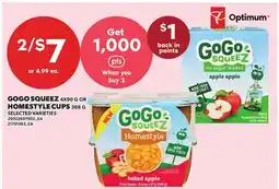 Loblaws GOGO SQUEEZ, 4X90 G OR HOMESTYLE CUPS, 388 G offer
