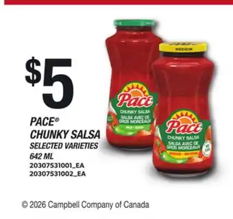 Loblaws PACE CHUNKY SALSA offer
