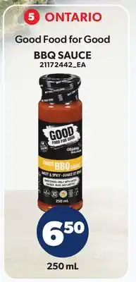 Loblaws GOOD FOOD FOR GOOD BBQ SAUCE offer