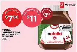 Loblaws NUTELLA HAZELNUT SPREAD WITH COCOA FOR BREAKFAST offer