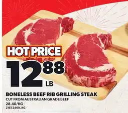Loblaws BONELESS BEEF RIB GRILLING STEAK offer
