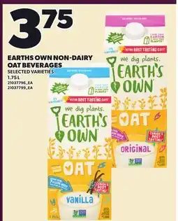 Loblaws EARTHS OWN NON-DAIRY OAT BEVERAGES offer