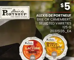 Loblaws ALEXIS DE PORTNEUF BRIE OR CAMEMBERT offer