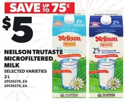 Loblaws NEILSON TRUTASTE MICROFILTERED MILK offer