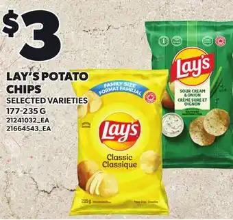 Loblaws LAY'S POTATO CHIPS offer
