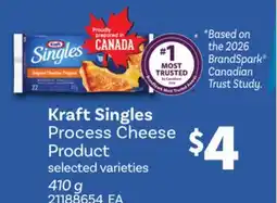 Loblaws KRAFT SINGLES PROCESS CHEESE PRODUCT offer