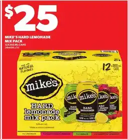 Loblaws MIKE'S HARD LEMONADE MIX PACK offer