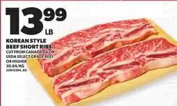 Loblaws KOREAN STYLE BEEF SHORT RIBS offer