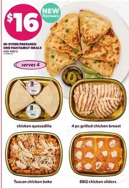 Loblaws IN-STORE PREPARED ONE-PAN FAMILY MEALS offer