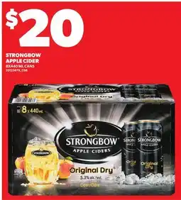 Loblaws STRONGBOW APPLE CIDER, 8X440 ML CANS offer