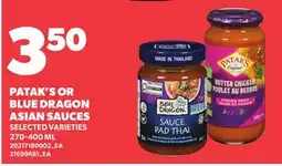 Loblaws PATAK'S OR BLUE DRAGON ASIAN SAUCES offer