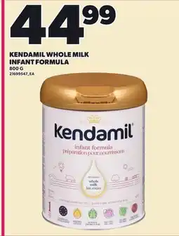 Loblaws KENDAMIL WHOLE MILK INFANT FORMULA offer