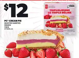 Loblaws PC CREAM PIE offer