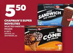 Loblaws CHAPMAN'S SUPER NOVELTIES, 6-20'S offer