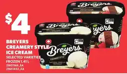 Loblaws BREYERS CREAMERY STYLE ICE CREAM offer