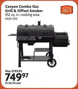 Home Hardware Canyon Combo Gas Grill & Offset Smoker offer