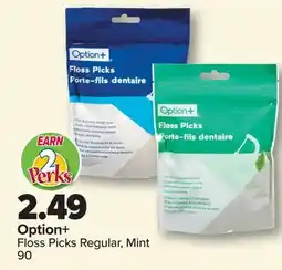 PharmaChoice Option+ Floss Picks Regular, Mint 90 offer