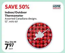 Home Hardware Indoor/Outdoor Thermometer offer