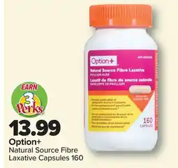 PharmaChoice Option+ Natural Source Fibre Laxative Capsules 160 offer