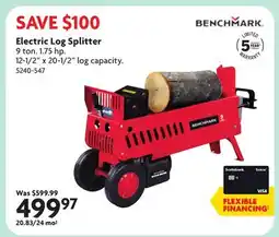 Home Hardware Electric Log Splitter offer
