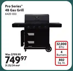 Home Hardware Pro Series 4B Gas Grill offer