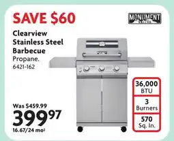 Home Hardware Clearview Stainless Steel Barbecue offer
