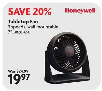 Home Hardware Tabletop Fan offer