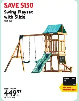 Home Hardware Swing Playset with Slide offer