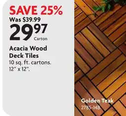 Home Hardware Acacia Wood Deck Tiles offer