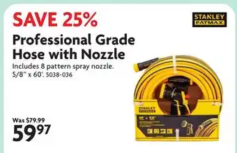 Home Hardware Professional Grade Hose with Nozzle offer
