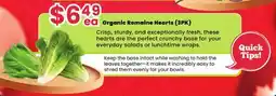 Healthy Planet Organic Romaine Hearts offer