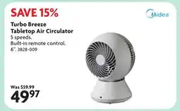 Home Hardware Turbo Breeze Tabletop Air Circulator offer