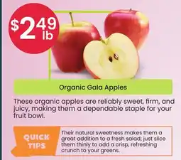 Healthy Planet Organic Gala Apples offer
