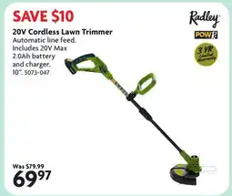 Home Hardware 20V Cordless Lawn Trimmer offer