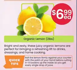 Healthy Planet Organic Lemon offer