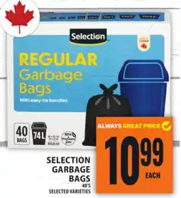 Food Basics SELECTION GARBAGE BAGS offer