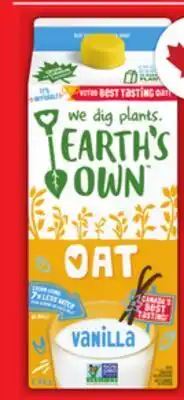 Food Basics EARTH'S OWN OAT BEVERAGE offer