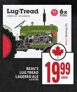 Food Basics BEAU'S LUG TREAD LAGERED ALE offer
