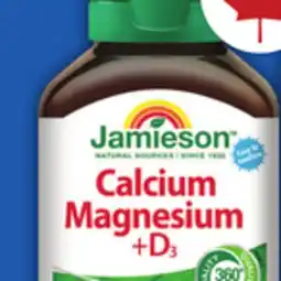 Food Basics JAMIESON CALCIUM MAGNESIUM + D3 offer