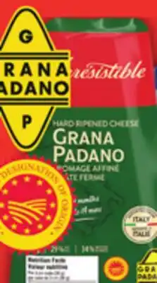Food Basics IRRESISTIBLE PARMIGIANO REGGIANO OR GRANA PADANO OR EMMENTAL offer
