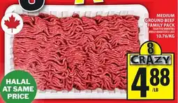 Food Basics MEDIUM GROUND BEEF FAMILY PACK offer