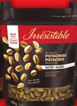 Food Basics IRRESISTIBLE WHOLE NATURAL ALMONDS, WALNUT HALVES & PIECES OR PISTACHIOS offer