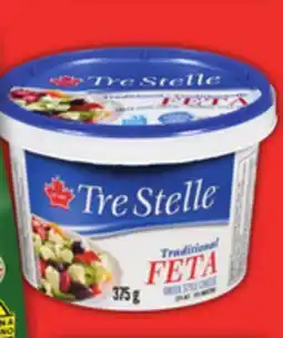 Food Basics TRE STELLE TRADITIONAL FETA OR IRRESISTIBLE PARMIGIANO REGGIANO OR GRANA PADANO OR EMMENTAL offer